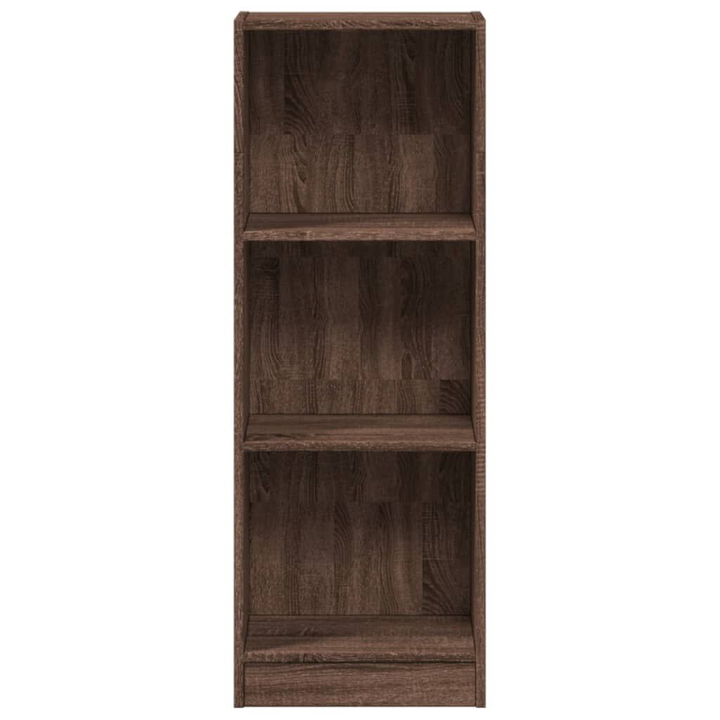 vidaXL Βιβλιοθήκη Καφέ Δρυς 40x24x109 εκ. από Επεξεργασμένο Ξύλο