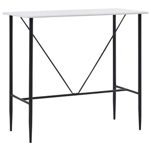 vidaXL &Tau;&rho;&alpha;&pi;έ&zeta;&iota; &Mu;&pi;&alpha;&rho; &Lambda;&epsilon;&upsilon;&kappa;ό 120 x 60 x 110 &epsilon;&kappa;. &alpha;&pi;ό MDF