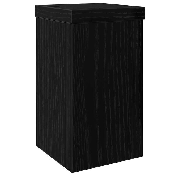 vidaXL Βάση φυτών 2 pcs Μαύρη δρυς 10 x 10 x 18 cm Επεξεργασμένο ξύλο