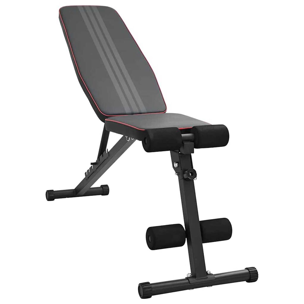 vidaXL Πάγκος Βαρών Μαύρο 131 x 41 x 110 εκ. Ατσάλι