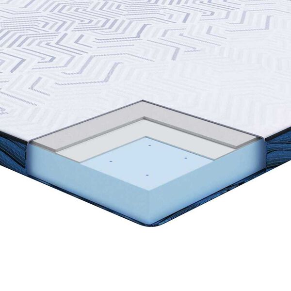 vidaXL Στρώματα Λευκό και μπλε 70 x 200 cm Αφρός μνήμης τζελ