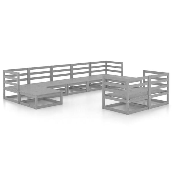 vidaXL &Sigma;&alpha;&lambda;ό&nu;&iota; &Kappa;ή&pi;&omicron;&upsilon; 9 &Tau;&epsilon;&mu;&alpha;&chi;ί&omega;&nu; &alpha;&pi;ό &Mu;&alpha;&sigma;ί&phi; &Xi;ύ&lambda;&omicron; &Pi;&epsilon;ύ&kappa;&omicron;&upsilon;