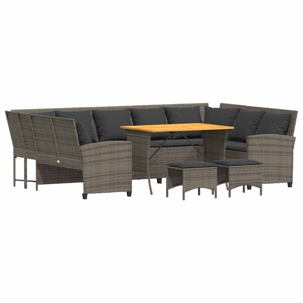 vidaXL &Sigma;&alpha;&lambda;ό&nu;&iota; &Kappa;ή&pi;&omicron;&upsilon; &Sigma;&epsilon;&tau; 4 &Tau;&epsilon;&mu;&alpha;&chi;ί&omega;&nu; &Gamma;&kappa;&rho;&iota; &Sigma;&upsilon;&nu;&theta;&epsilon;&tau;&iota;&kappa;ό &Rho;&alpha;&tau;ά&nu; &mu;&epsilon; &Mu;&alpha;&xi;&iota;&lambda;ά&rho;&iota;&alpha;