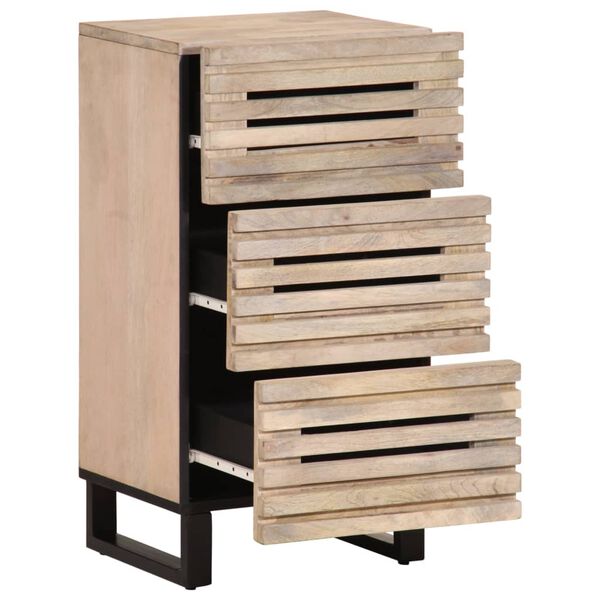 vidaXL Ντουλάπι 40x34x75 εκ. από Μασίφ Ξύλο Μάνγκο