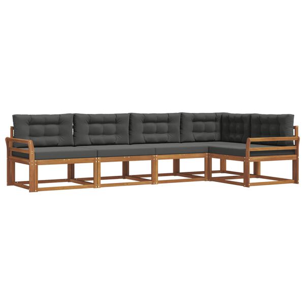 vidaXL &Sigma;&epsilon;&iota;&rho;ά &Kappa;&alpha;&nu;&alpha;&pi;έ &Epsilon;&xi;&omega;&tau;&epsilon;&rho;&iota;&kappa;&omicron;ύ &mu;&epsilon; &mu;&alpha;&xi;&iota;&lambda;ά&rho;&iota; 5 pcs &Phi;&upsilon;&sigma;&iota;&kappa;ό &kappa;&alpha;&iota; &Alpha;&nu;&theta;&rho;&alpha;&kappa;ί