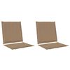 vidaXL &Mu;&alpha;&xi;&iota;&lambda;ά&rho;&iota;&alpha; &Kappa;&alpha;&theta;ί&sigma;&mu;&alpha;&tau;&omicron;&sigmaf; &kappa;&alpha;&iota; &Pi;&lambda;ά&tau;&eta;&sigmaf; 2 pcs Taupe 47 x 45 x 2 &epsilon;&kappa;