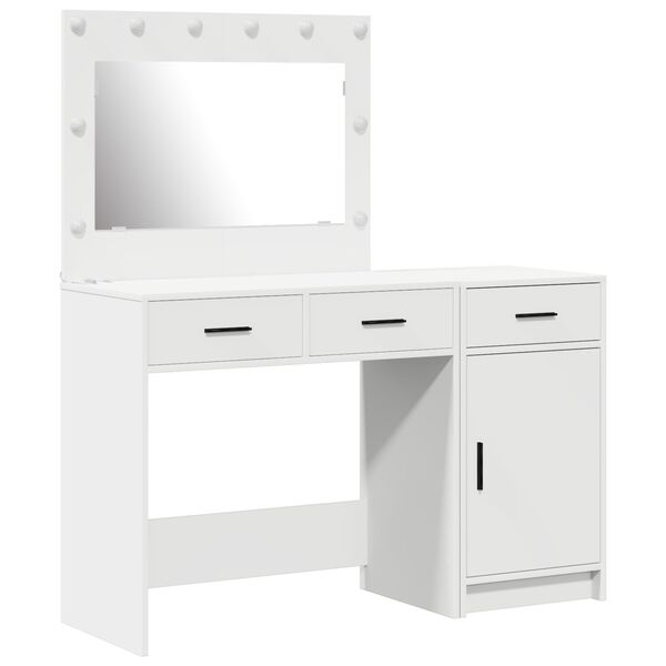 vidaXL Τραπέζι περιποίησης με συρτάρι 2 pcs Λευκό 40 x 41 x 75 εκ