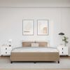 vidaXL Κρεβάτι με στρώμα Καπουτσίνο 180 x 200 cm Τεχνητό δέρμα