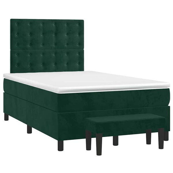 vidaXL &Kappa;&rho;&epsilon;&beta;ά&tau;&iota; Boxspring &mu;&epsilon; &Sigma;&tau;&rho;ώ&mu;&alpha; &Sigma;&kappa;&omicron;ύ&rho;&omicron; &Pi;&rho;ά&sigma;&iota;&nu;&omicron; 120x200&epsilon;&kappa;. &Beta;&epsilon;&lambda;&omicron;ύ&delta;&iota;&nu;&omicron;