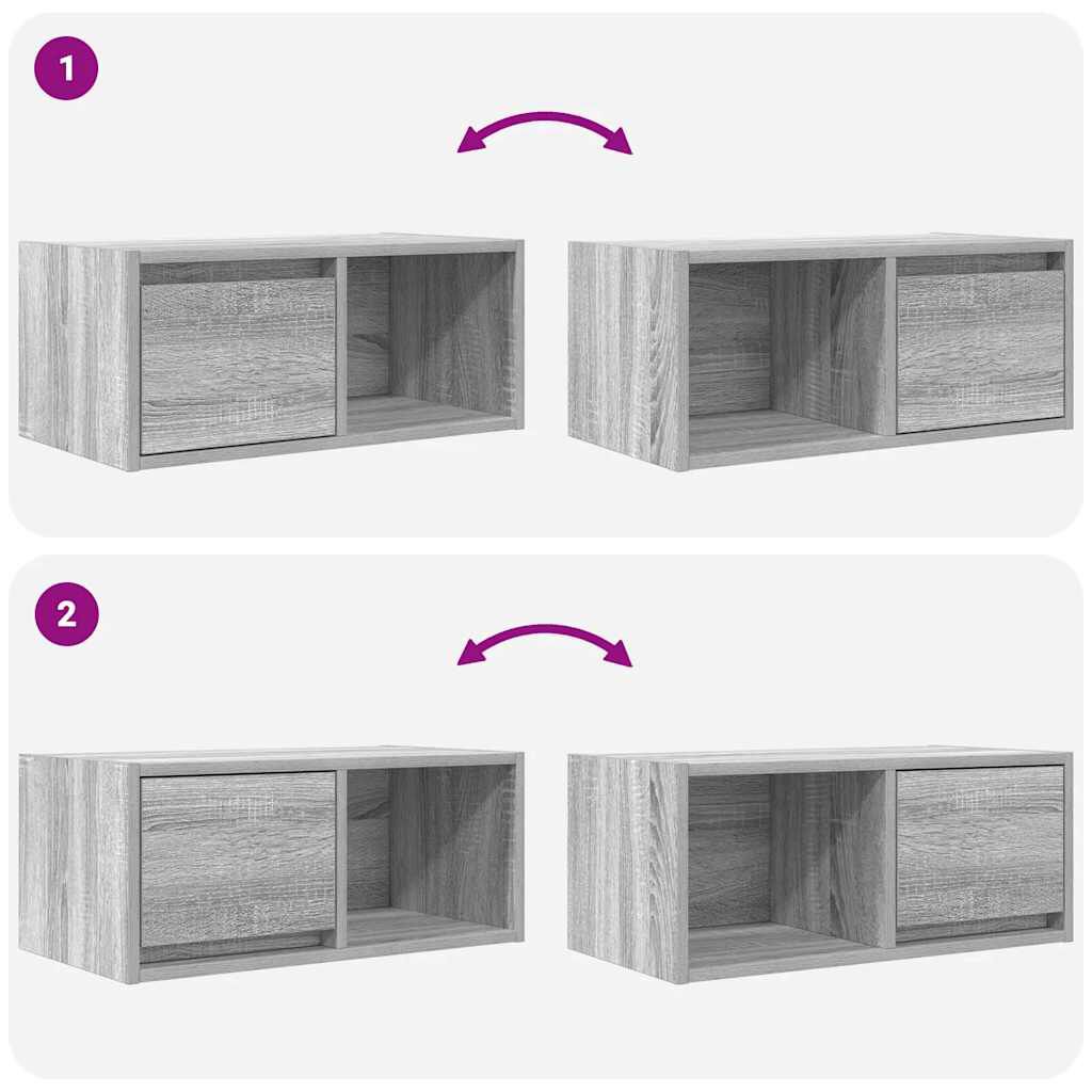 vidaXL Έπιπλα Τηλεόρασης 2 τεμ. 60x31x25,5 εκ. Επεξεργασμένο Ξύλο