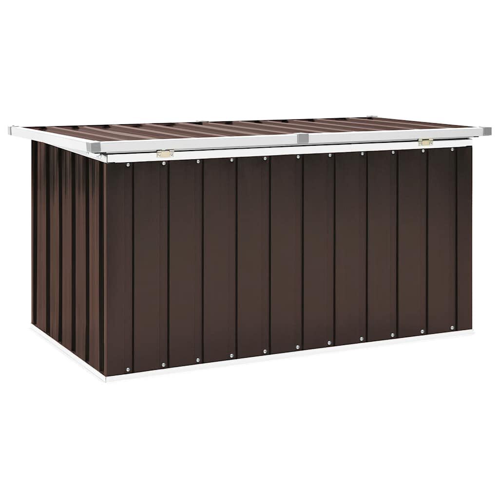 vidaXL Μπαούλο Αποθήκευσης Κήπου Καφέ 129 x 67 x 65 εκ.