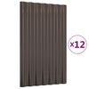vidaXL &Pi;ά&nu;&epsilon;&lambda; &Omicron;&rho;&omicron;&phi;ή&sigmaf; 12 &tau;&epsilon;&mu;. &Kappa;&alpha;&phi;έ 60x36 &epsilon;&kappa;. &Gamma;&alpha;&lambda;&beta;&alpha;&nu;&iota;&sigma;&mu;έ&nu;&omicron;&sigmaf; &chi;ά&lambda;&upsilon;&beta;&alpha;&sigmaf;