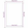vidaXL Χαλάκι Εξώπορτας Ριγέ Μαύρο και Γκρι 40 x 60 cm