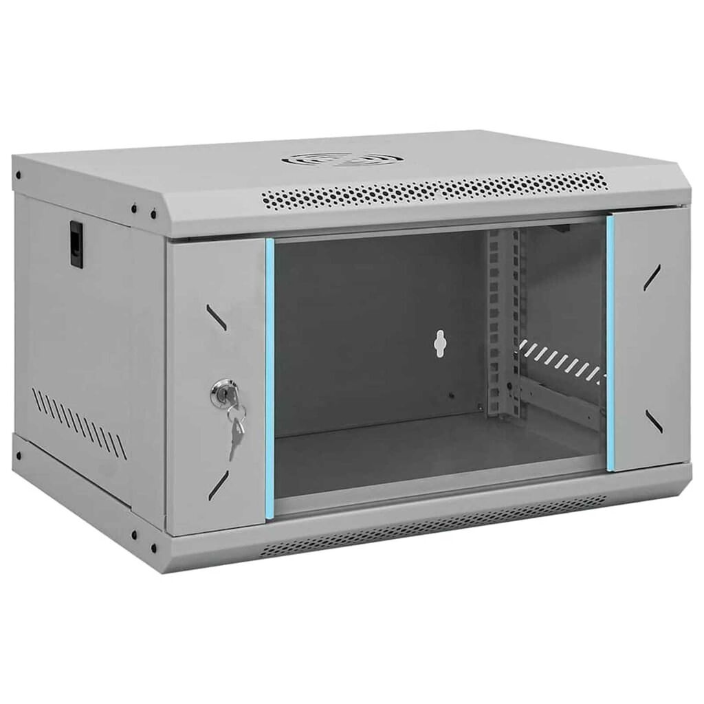 vidaXL Ντουλάπα δικτύου με αποθήκευση Γκρι 53 x 45 x 30 εκ Ατσάλι
