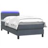 vidaXL &Kappa;&rho;&epsilon;&beta;ά&tau;&iota; Boxspring &mu;&epsilon; &Sigma;&tau;&rho;ώ&mu;&alpha; & LED &Sigma;&kappa;&omicron;ύ&rho;&omicron; &Gamma;&kappa;&rho;&iota; 80x220 &epsilon;&kappa;. &Beta;&epsilon;&lambda;&omicron;ύ&delta;&iota;&nu;&omicron;