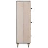 vidaXL Highboard &mu;&epsilon; &rho;ά&phi;&iota; &Lambda;&epsilon;&upsilon;&kappa;ό 40 x 33 x 110 &epsilon;&kappa; &Mu;&alpha;&sigma;ί&phi; &xi;ύ&lambda;&omicron; &mu;ά&nu;&gamma;&kappa;&omicron;