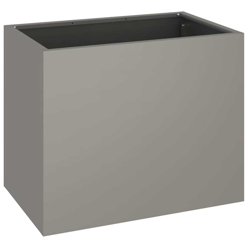 vidaXL Γλάστρα Κήπου Καφέ 50 x 32 x 40 εκ. Φθαρμένο ατσάλι