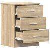 vidaXL Κομοδίνο Χρώμα Sonoma Δρυς 38 x 35 x 56 εκ. από Επεξ. Ξύλο