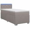 vidaXL &Kappa;&rho;&epsilon;&beta;ά&tau;&iota; Box Spring &mu;&epsilon; &Sigma;&tau;&rho;ώ&mu;&alpha; &kappa;&alpha;&iota; LED Taupe 90 x 200 cm Ύ&phi;&alpha;&sigma;&mu;&alpha;