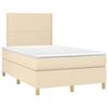 vidaXL &Kappa;&rho;&epsilon;&beta;ά&tau;&iota; Boxspring &mu;&epsilon; &Sigma;&tau;&rho;ώ&mu;&alpha; &Kappa;&rho;&epsilon;&mu; 120x190 &epsilon;&kappa;. &Upsilon;&phi;&alpha;&sigma;&mu;ά&tau;&iota;&nu;&omicron;