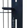 vidaXL Πόρτα Περίφραξης (Μονή) Γκρι Ανθρακί 106 x 190 εκ.