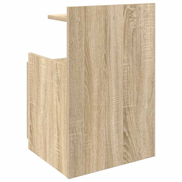 vidaXL Κομοδίνο με 2 Συρτάρια Χρώμα Sonoma Δρυς 40x36,5x62 εκ.
