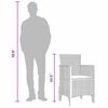 vidaXL Καρέκλα Κήπου 2 pcs Καφέ 53 x 49 x 85 εκ. PP