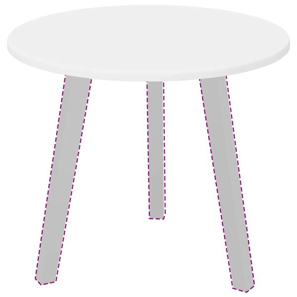 vidaXL &Kappa;&alpha;&pi;ά&kappa;&iota; &tau;&rho;&alpha;&pi;&epsilon;&zeta;&iota;&omicron;ύ &Lambda;&epsilon;&upsilon;&kappa;ό 50 x 50 x 1,5 cm &Epsilon;&pi;&epsilon;&xi;&epsilon;&rho;&gamma;&alpha;&sigma;&mu;έ&nu;&omicron; &xi;ύ&lambda;&omicron;