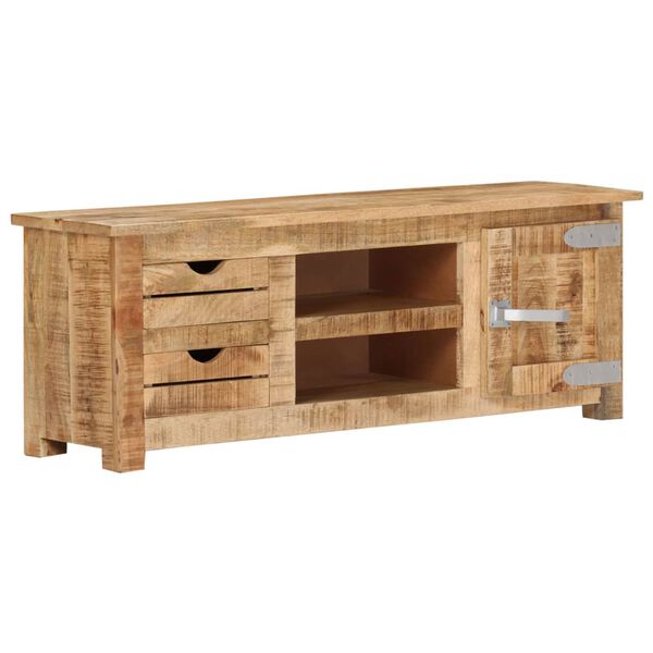vidaXL Έπιπλο Τηλεόρασης 110 x 30 x 40 εκ. από Ακατέργαστο Ξύλο Μάνγκο