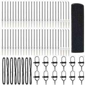 vidaXL &Sigma;&tau;ύ&lambda;&omicron;&sigmaf; &Pi;&epsilon;&rho;&iota;&phi;&rho;ά&xi;&epsilon;&omega;&nu; &Gamma;&kappa;&rho;&iota; 100 x 0,8 m (25 x 25 mm &pi;&lambda;έ&gamma;&mu;&alpha;)