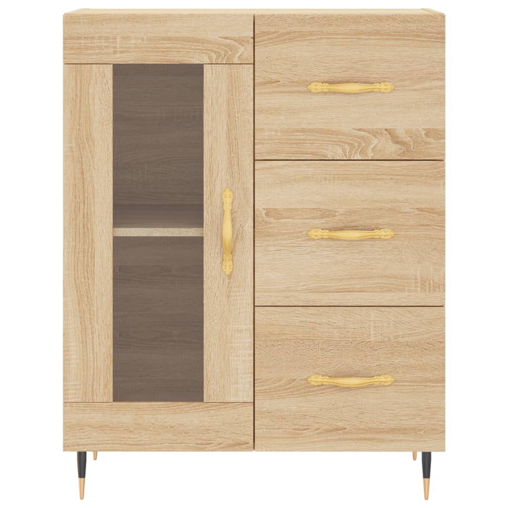 vidaXL Ντουλάπι Sonoma δρυς 69,5 x 34 x 180 εκ. από Επεξεργασμένο Ξύλο