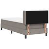 vidaXL Κρεβάτι box spring με στρώμα με στρώμα Taupe 80 x 200 cm