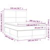 vidaXL &Kappa;&rho;&epsilon;&beta;ά&tau;&iota; Boxspring &mu;&epsilon; &Sigma;&tau;&rho;ώ&mu;&alpha; &Sigma;&kappa;&omicron;ύ&rho;&omicron; &Pi;&rho;ά&sigma;&iota;&nu;&omicron; 140x200&epsilon;&kappa;. &Beta;&epsilon;&lambda;&omicron;ύ&delta;&iota;&nu;&omicron;