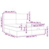 vidaXL Οθωμανικό κρεβάτι με στρώματα & LEDs Ροζ 200x200cm Velvet