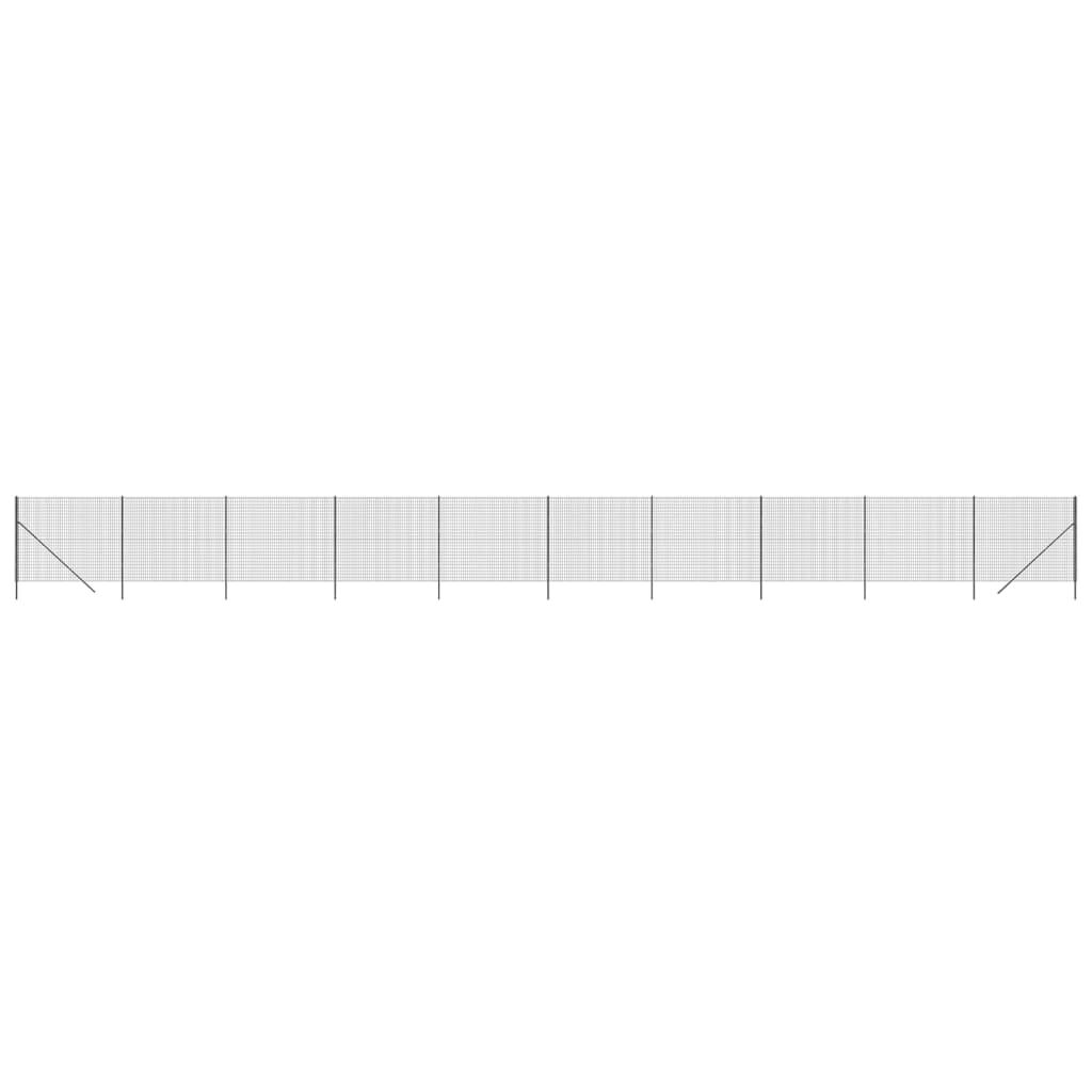 vidaXL Συρματόπλεγμα Περίφραξης Ανθρακί 1,8x25 μ. Γαλβανισμένο Ατσάλι