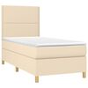 vidaXL &Kappa;&rho;&epsilon;&beta;ά&tau;&iota; Boxspring &mu;&epsilon; &Sigma;&tau;&rho;ώ&mu;&alpha; &Kappa;&rho;&epsilon;&mu; 100 x 200 &epsilon;&kappa;. &Upsilon;&phi;&alpha;&sigma;&mu;ά&tau;&iota;&nu;&omicron;