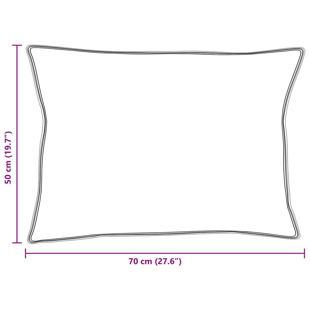 vidaXL Διπλό με Μαξιλάρι 2 pcs Λευκό 155 x 200 εκ. Μικροΐνες
