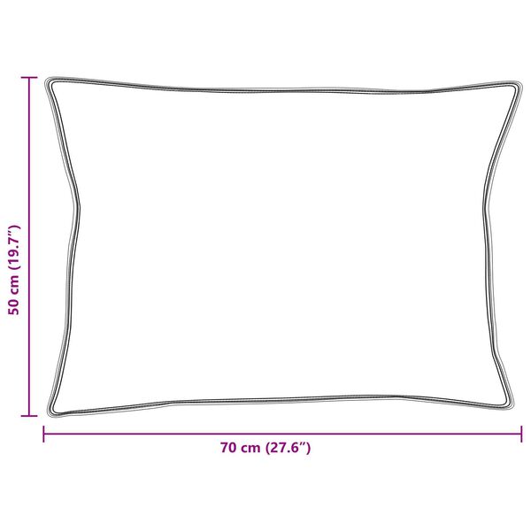 vidaXL Διπλό με Μαξιλάρι 2 pcs Λευκό 155 x 200 εκ. Μικροΐνες
