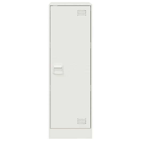 vidaXL Μπουφές Λευκός 34,5x39x107 εκ. από Ατσάλι