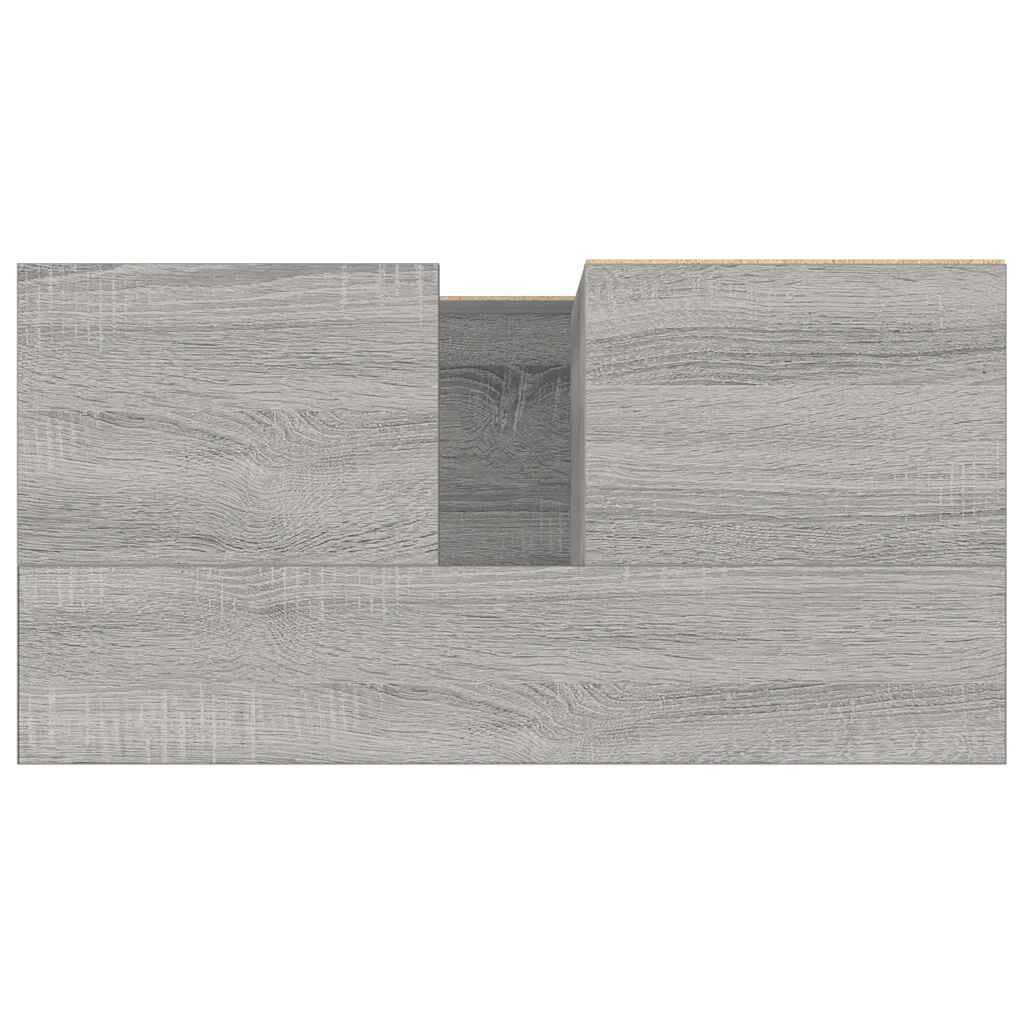 vidaXL Ντουλάπι Μπάνιου Γκρι Sonoma 65x33x60 εκ. Επεξεργασμένο Ξύλο