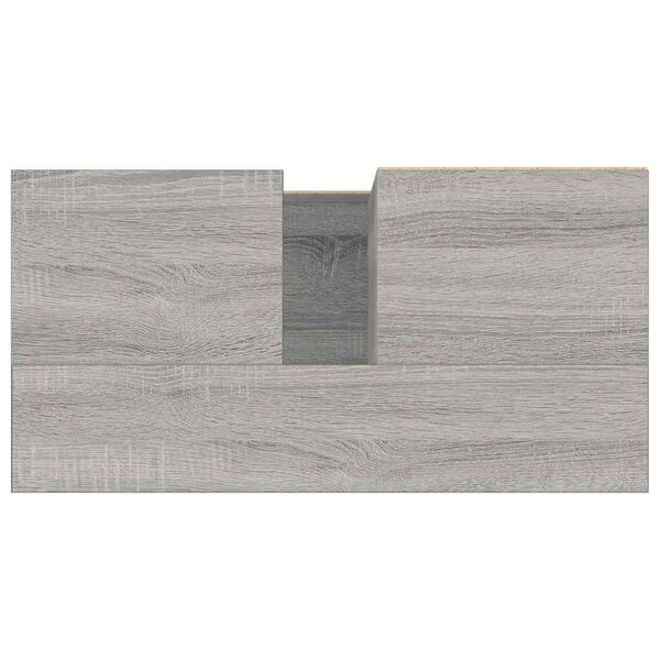vidaXL Ντουλάπι Μπάνιου Γκρι Sonoma 65x33x60 εκ. Επεξεργασμένο Ξύλο