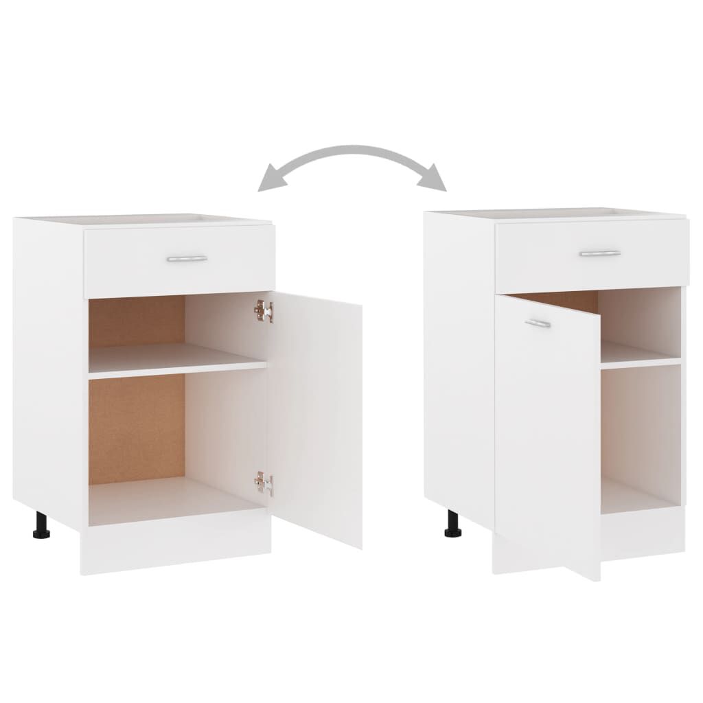 vidaXL Ντουλάπι με Συρτάρι Lyon Λευκό 50x46x81,5 εκ. Επεξ. Ξύλο
