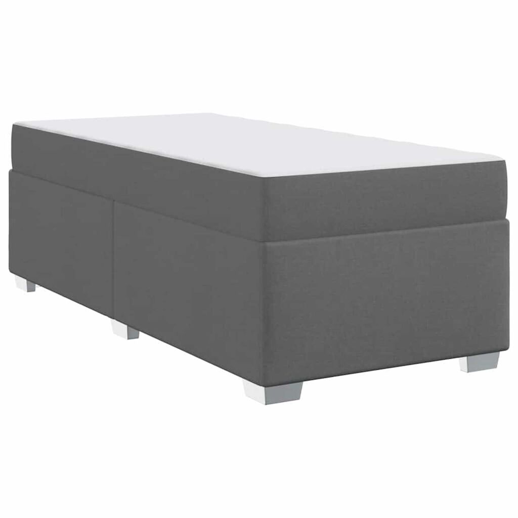vidaXL Σκελετός Κρεβατιού Σκούρο γκρι 80 x 200 cm ύφασμα