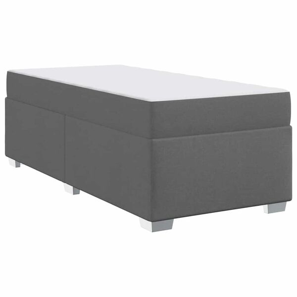 vidaXL Σκελετός Κρεβατιού Σκούρο γκρι 80 x 200 cm ύφασμα