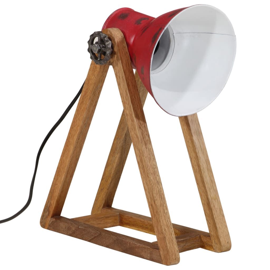 vidaXL Φωτιστικό Γραφείου 25 W Αντικέ Κόκκινο 30x17x40 εκ. Ε27
