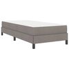 vidaXL Κρεβάτι με ελατήρια με στρώμα Taupe 90 x 190 cm ύφασμα
