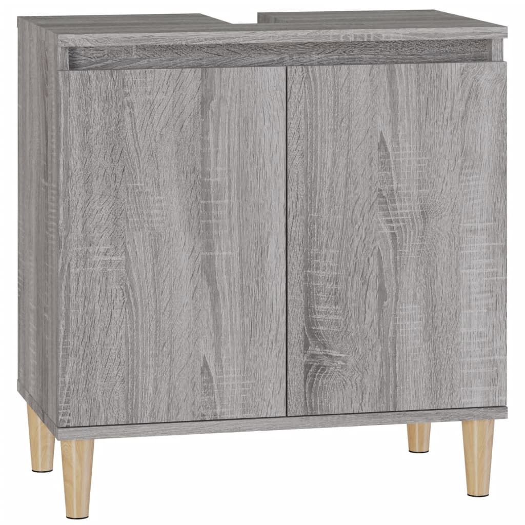 vidaXL Ντουλάπι Νιπτήρα Grey Sonoma 58 x 33 x 60 εκ. Επεξεργ. Ξύλο