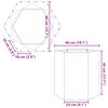 vidaXL Ζαρντινιέρα Κήπου Εξάγωνη Ανθρακί 46x40x45 εκ. Ατσάλι