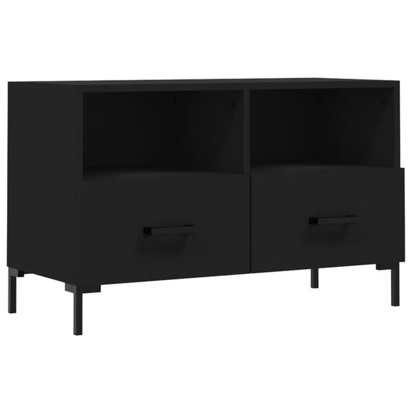 vidaXL Έπιπλο Τηλεόρασης Μαύρο 80 x 36 x 50 εκ. από Επεξεργασμένο Ξύλο