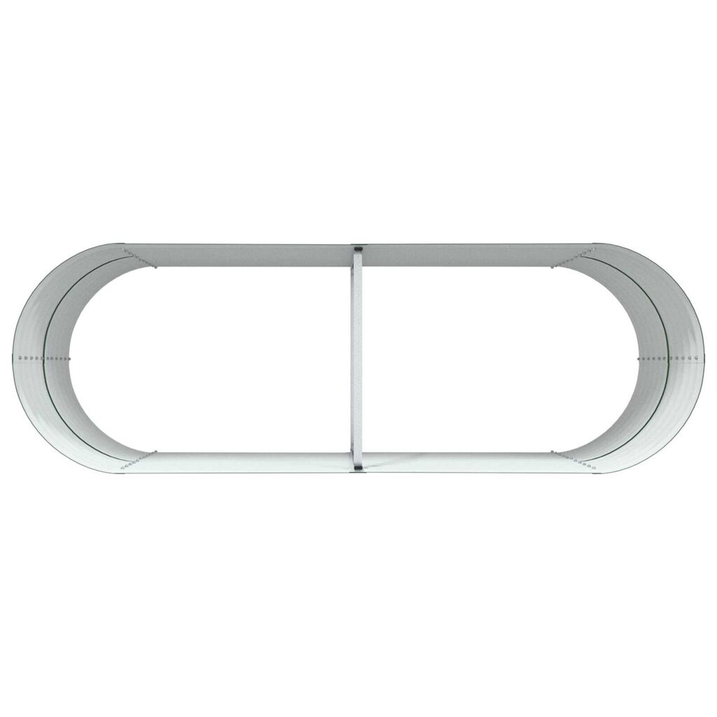 vidaXL Υπερυψωμένη Ζαρντινιέρα Πράσινο 240 x 80 x 81 cm Ατσάλι